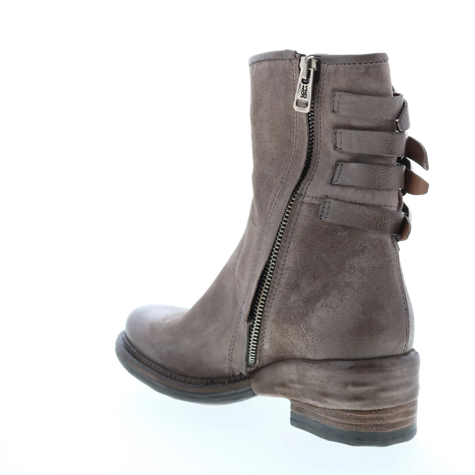 A.S. 98 Spero A23215-301 Womens Gray Leather Hook & Loop Casual Dress Boots