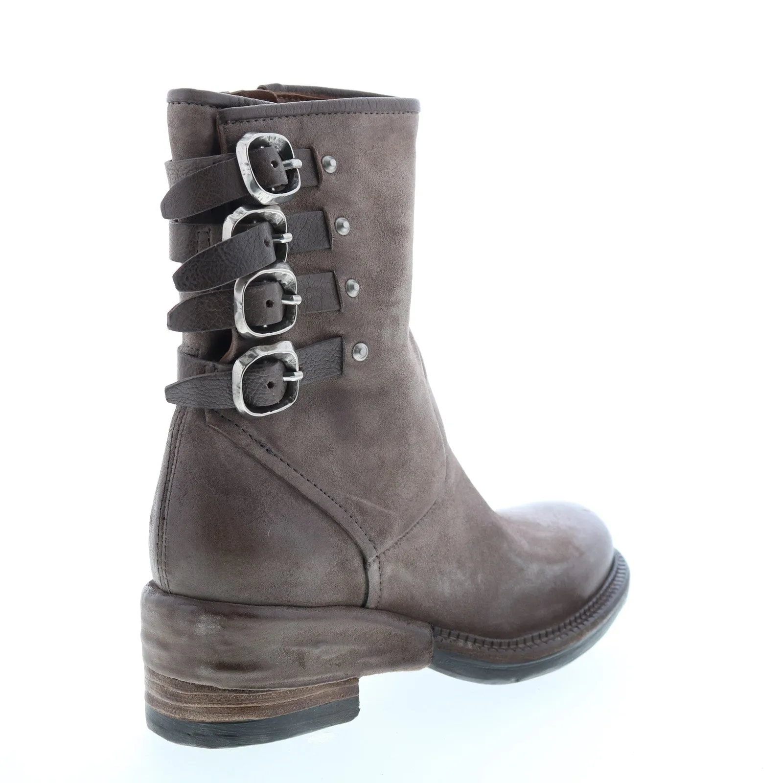 A.S. 98 Spero A23215-301 Womens Gray Leather Hook & Loop Casual Dress Boots