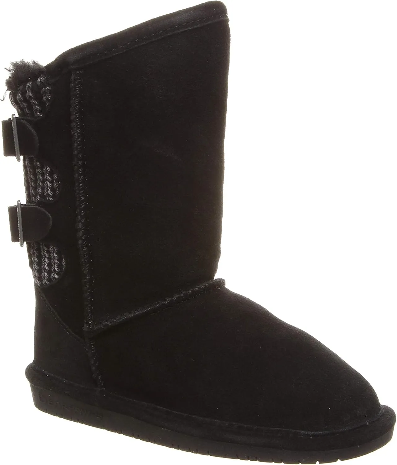 BEARPAW Youth Boshie Multiple Colors | Youth's Boot Classic Suede | Kid's Slip On Boot | Comfortable Winter Boot