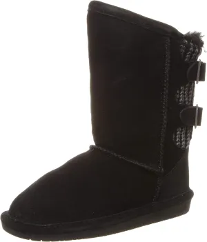 BEARPAW Youth Boshie Multiple Colors | Youth's Boot Classic Suede | Kid's Slip On Boot | Comfortable Winter Boot
