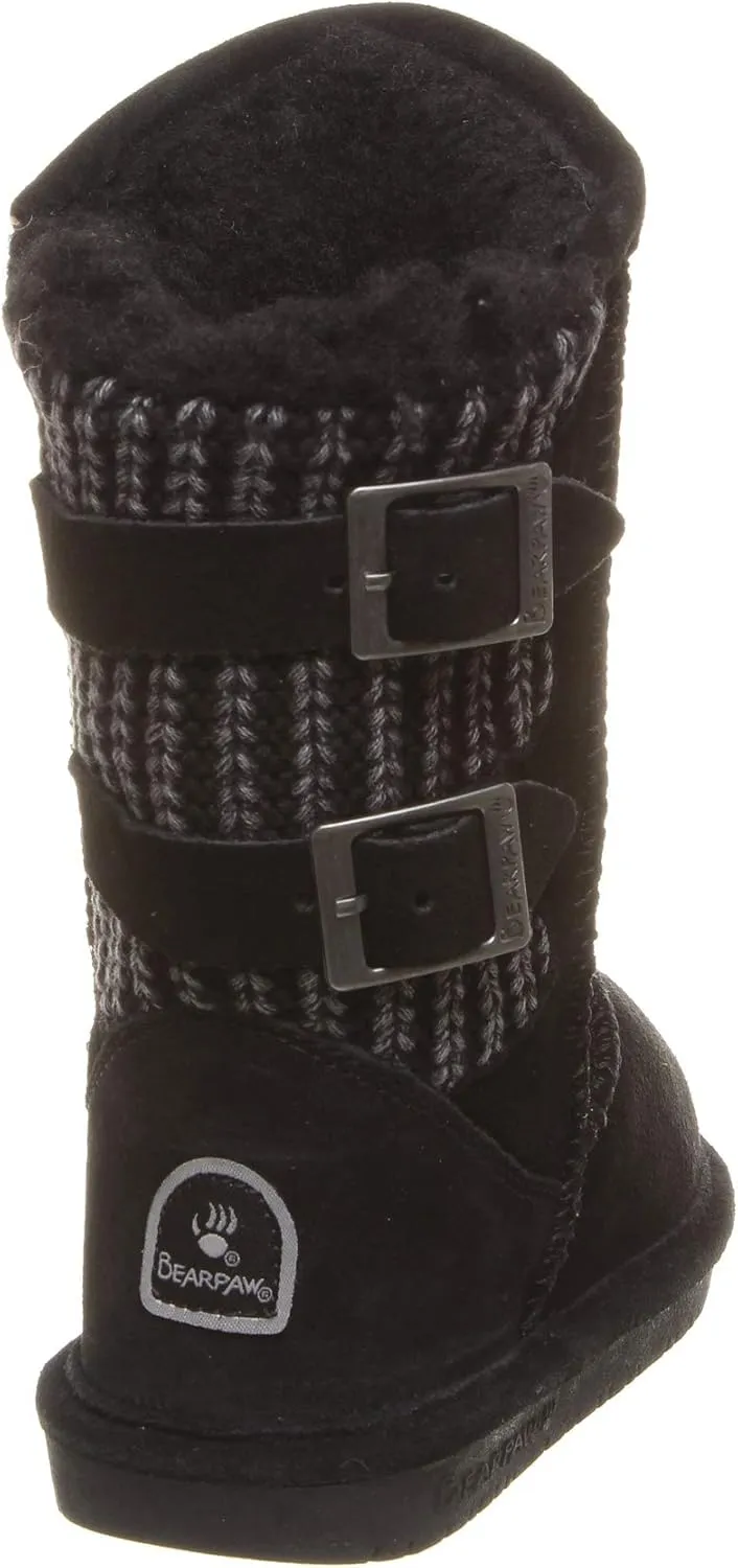 BEARPAW Youth Boshie Multiple Colors | Youth's Boot Classic Suede | Kid's Slip On Boot | Comfortable Winter Boot