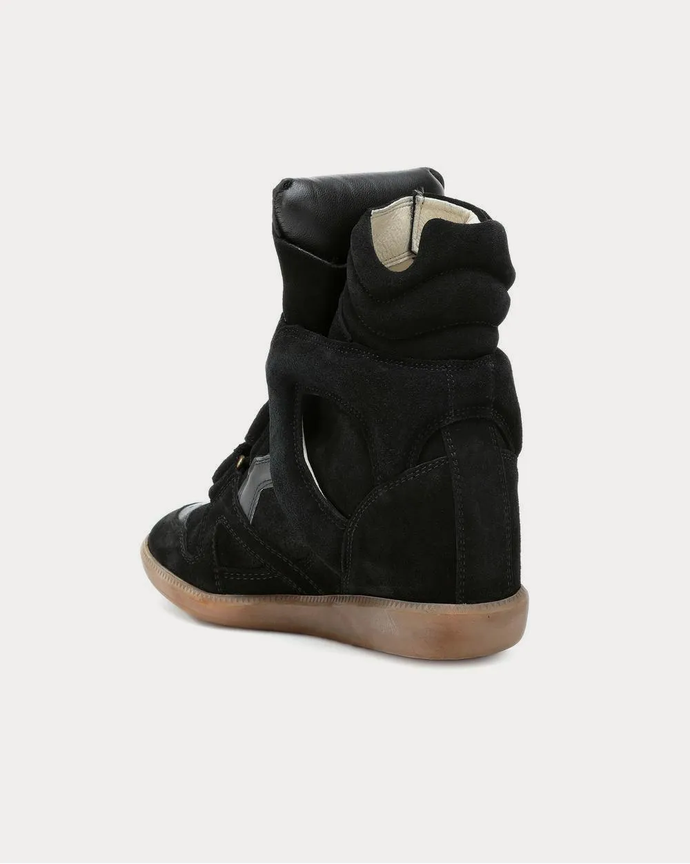 Bekett leather and suede black High Top Sneakers