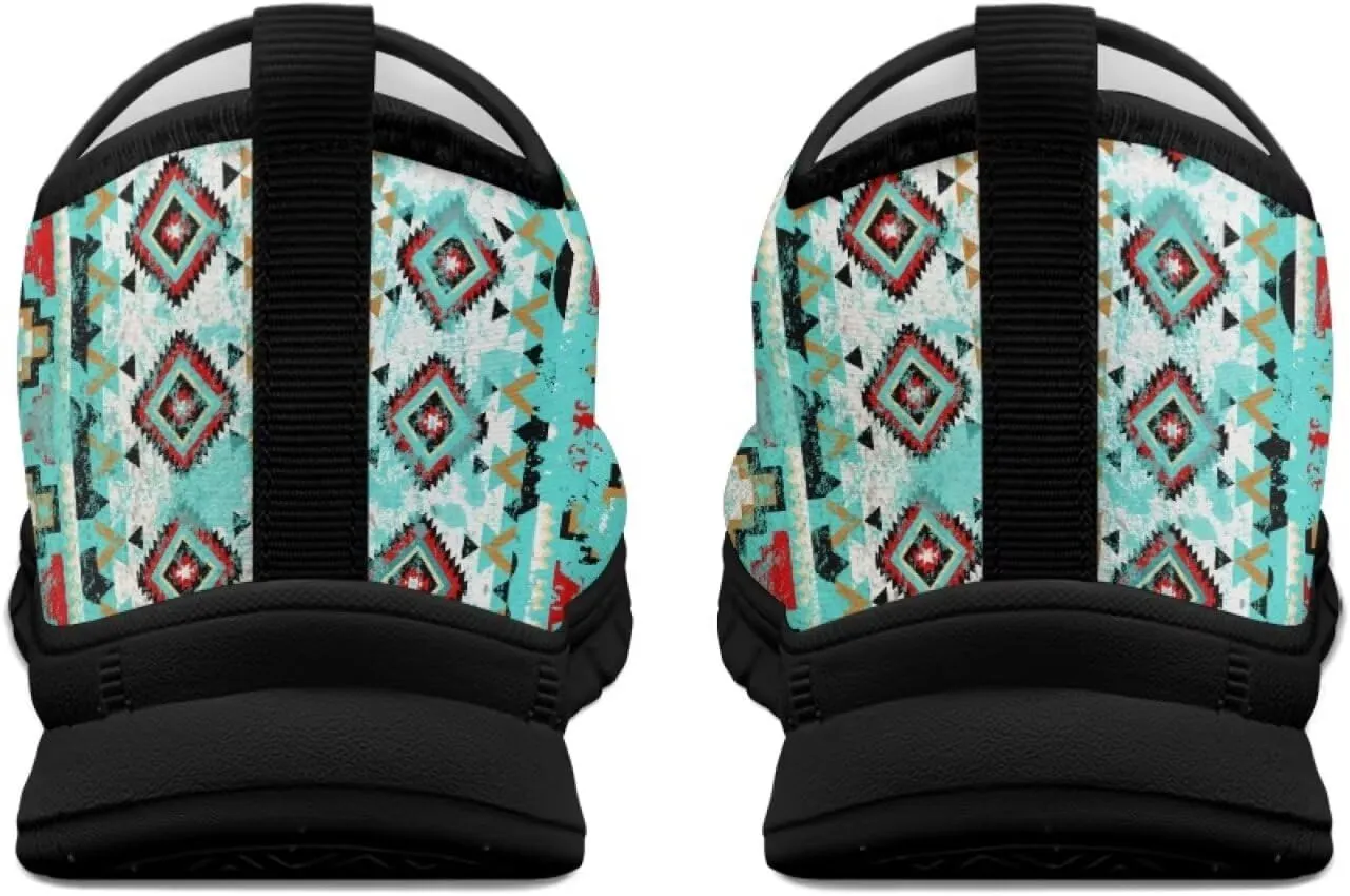 Binienty Aztec Slip on Shoes for Men Women Casual Hands Free Shoes No Laces Casual Loafers Travel Walking Footwear