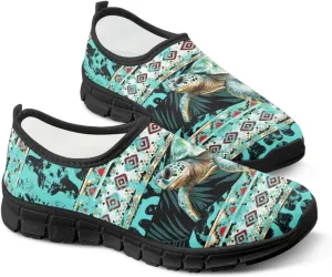 Binienty Aztec Slip on Shoes for Men Women Casual Hands Free Shoes No Laces Casual Loafers Travel Walking Footwear