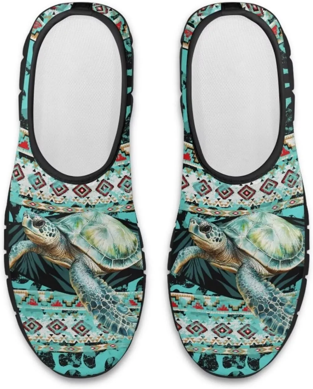 Binienty Aztec Slip on Shoes for Men Women Casual Hands Free Shoes No Laces Casual Loafers Travel Walking Footwear