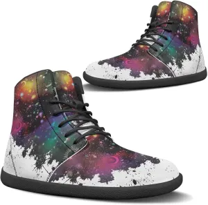 Binienty Unisex Men Women Barefoot Shoes Lace up High Top Minimalist Flat Sneakers Cross-Trainer Footwear