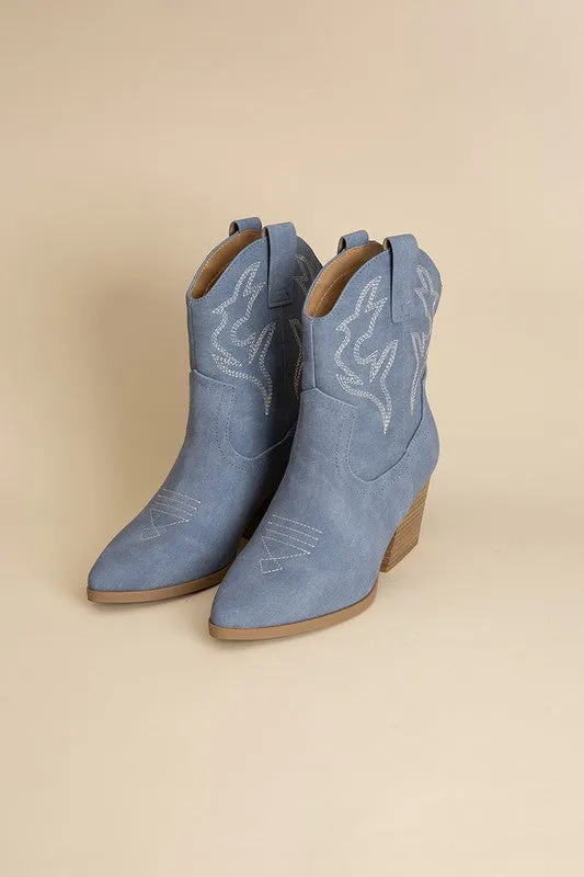 Blazing Ankle High Western Boots