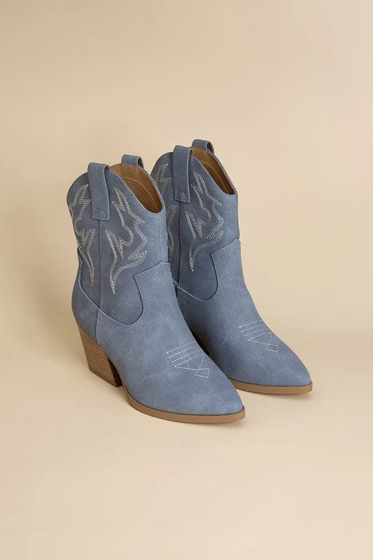 Blazing Ankle High Western Boots