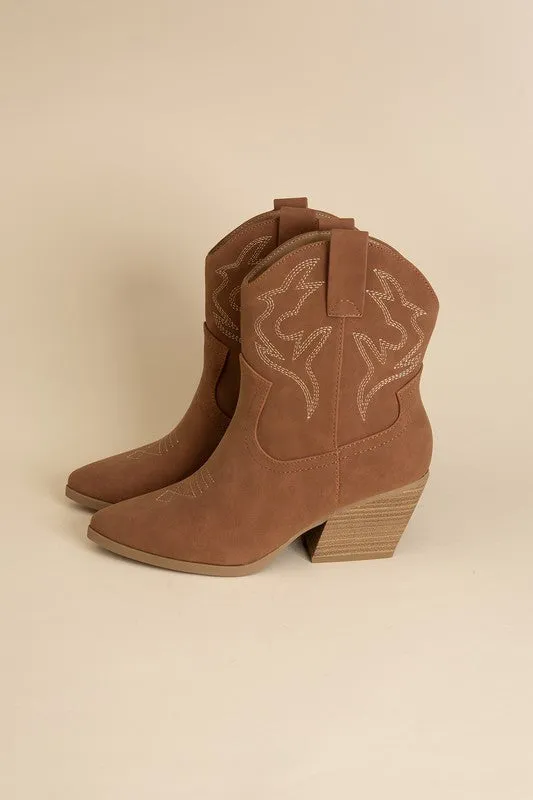 Blazing Ankle High Western Boots