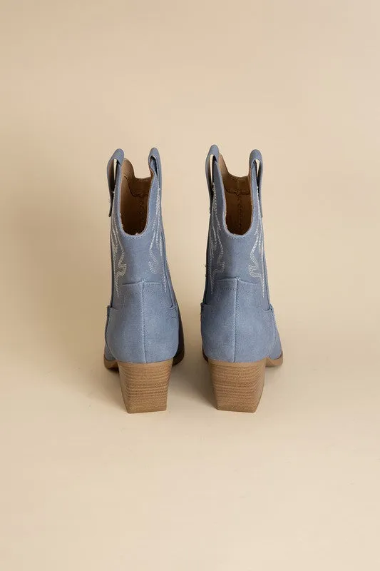 Blazing Ankle High Western Boots