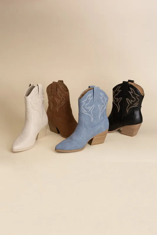 Blazing Ankle High Western Boots