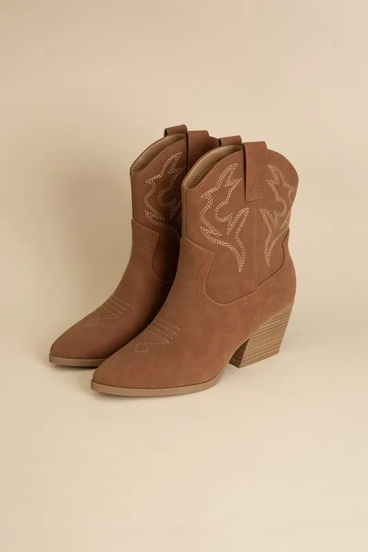 Blazing Ankle High Western Boots