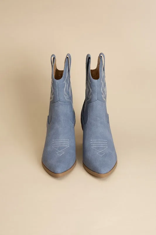 Blazing Ankle High Western Boots