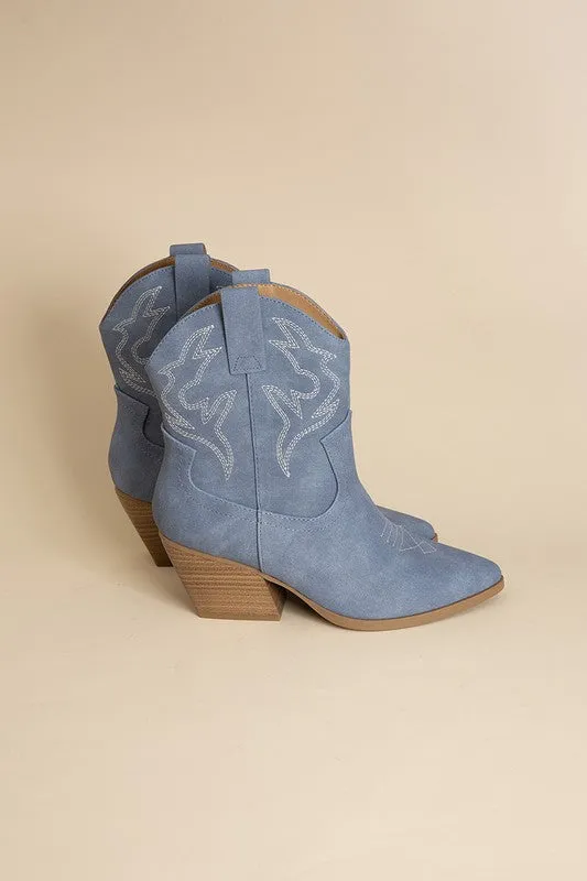 Blazing Ankle High Western Boots