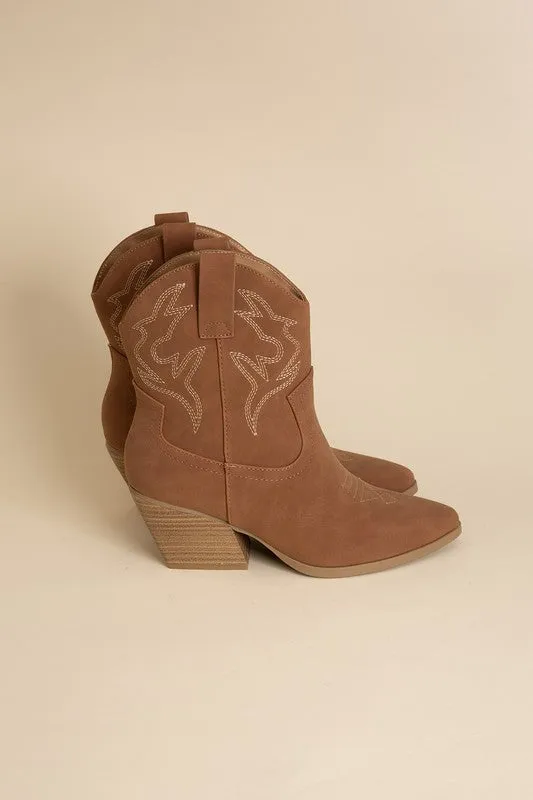 Blazing Ankle High Western Boots