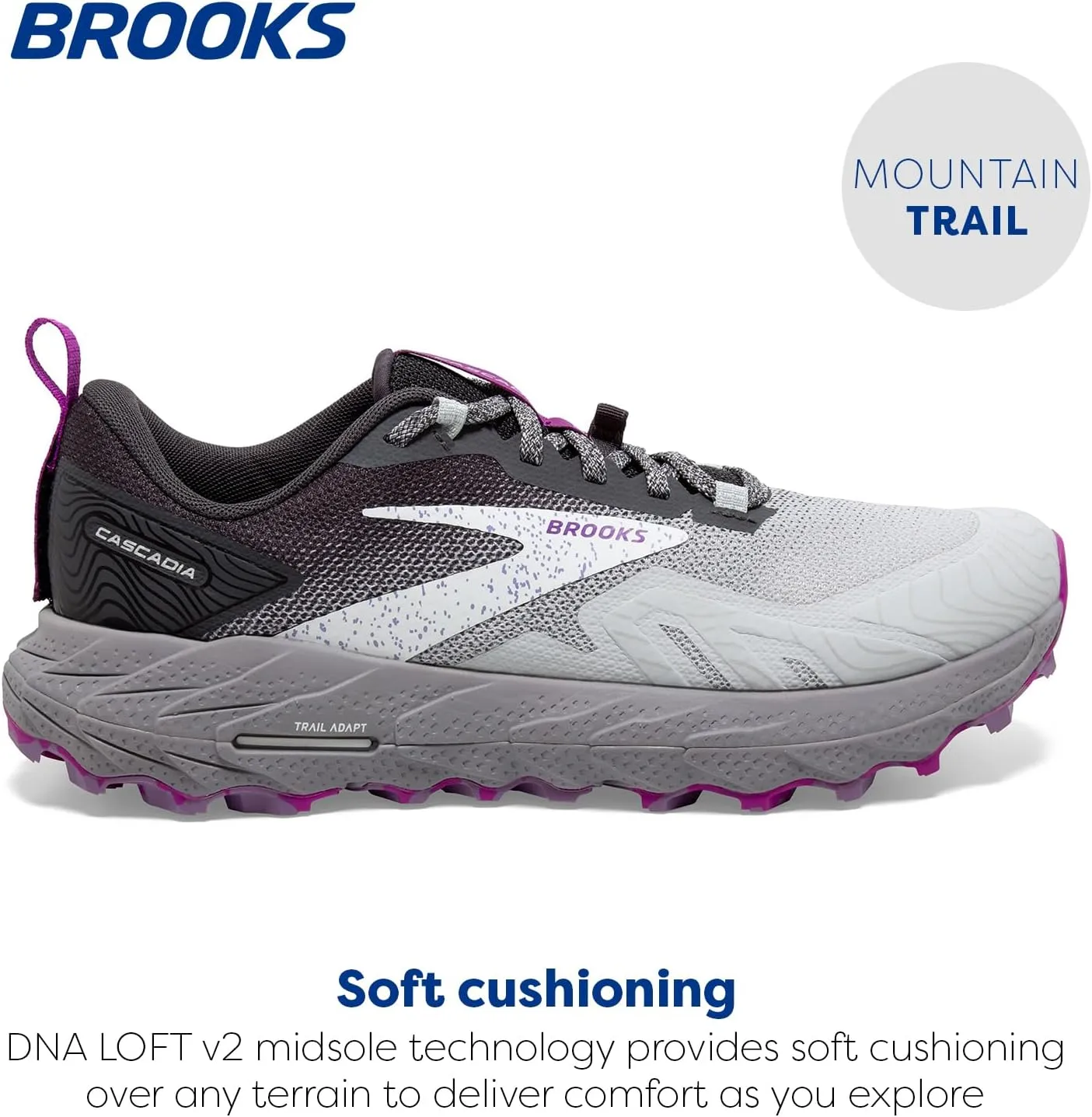 Brooks Womens Cascadia 17 Trail Running Shoe