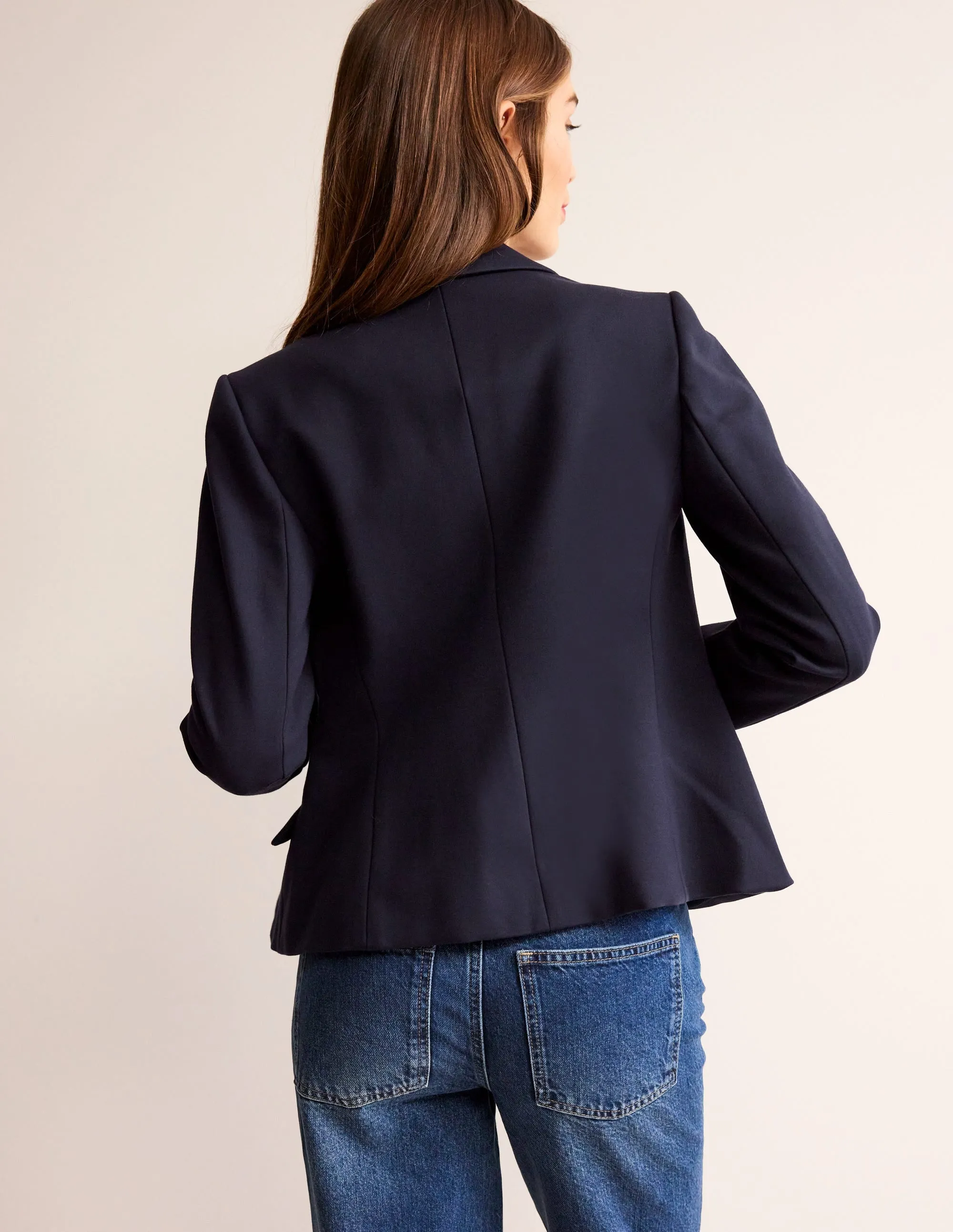 Canonbury Ponte Blazer-Navy