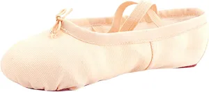 Canvas Ballet Shoes Toddler Girls Ballet Slippers No-Tie Boys Dance Ballet Shoes Softy Sole Practice Dance Shoes