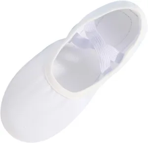 Child Ballet Shoes Toddler Dance Shoes Girls Ballet Slippers Upper Full Suede Pre-Sewn Elastic Ballet Shoes for Girls