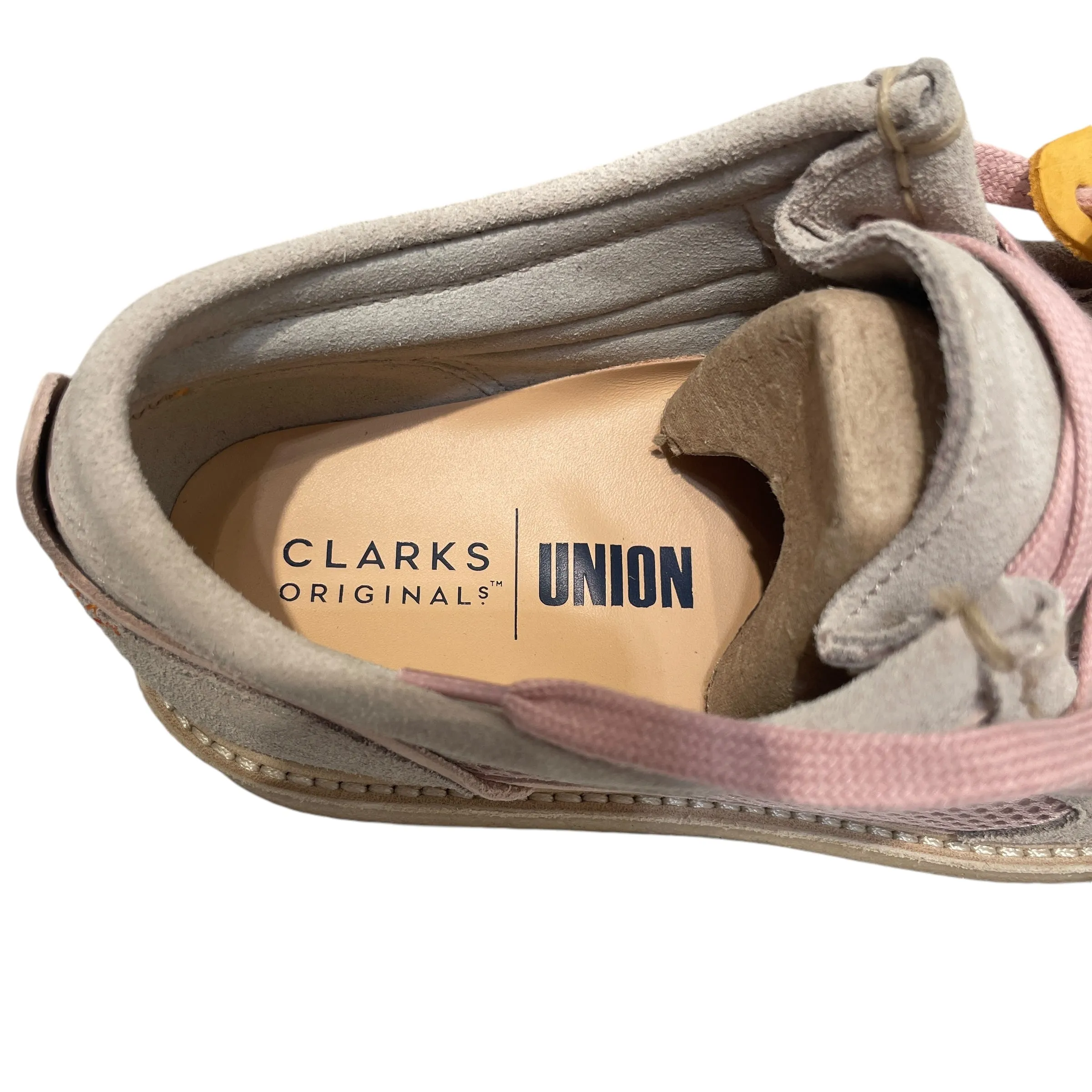 Clarks/Union Los Angeles/Loafers/US 7/Suede/PNK/Square-Toe/UnionLA x Clarks