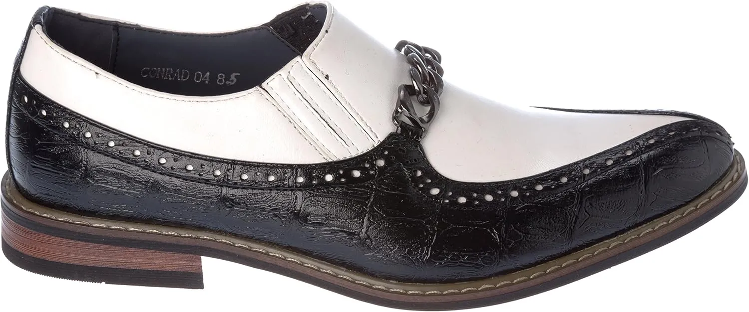 conrad04 Mens Oxford Lace-Up Dress-Shoes