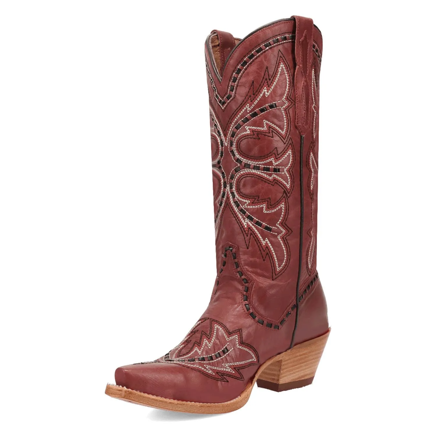 Dan Post Womens Mesa Red Leather Cowboy Boots