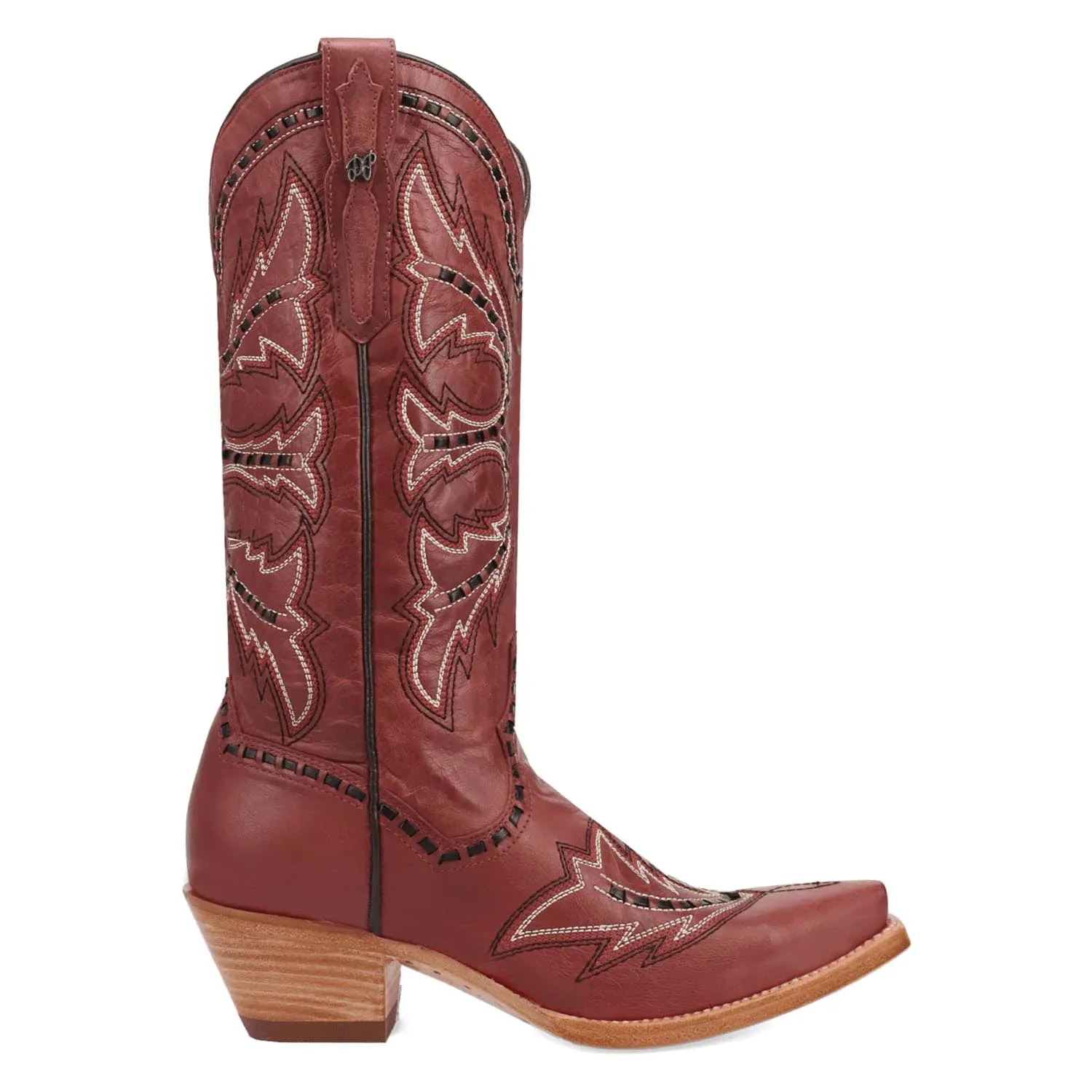 Dan Post Womens Mesa Red Leather Cowboy Boots