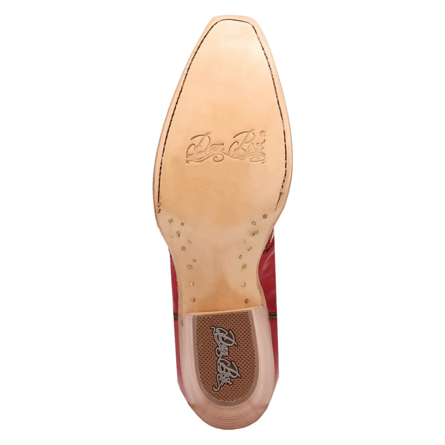 Dan Post Womens Mesa Red Leather Cowboy Boots