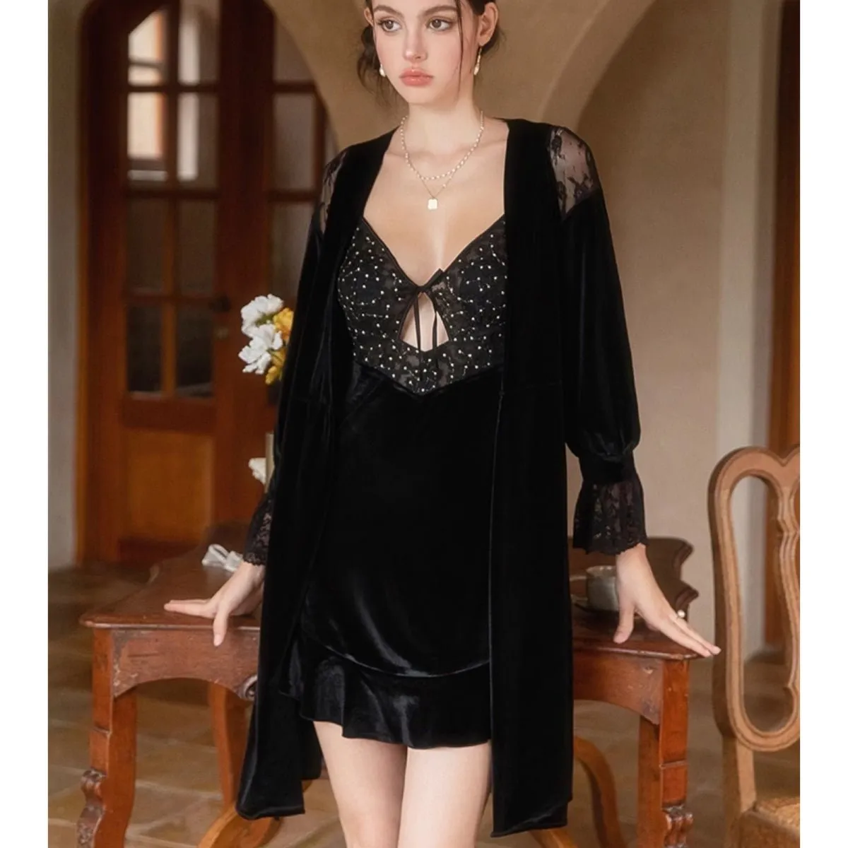 Deni velvet slip
