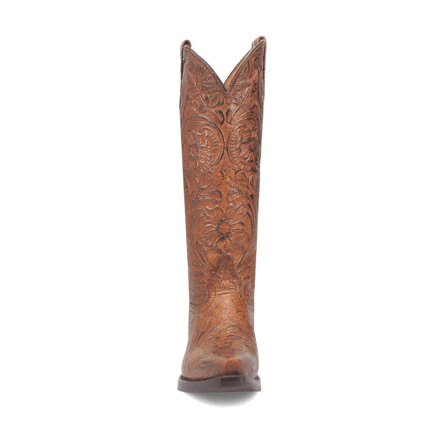 Dingo Womens Bellona Brown Leather Cowboy Boots 9.5 M