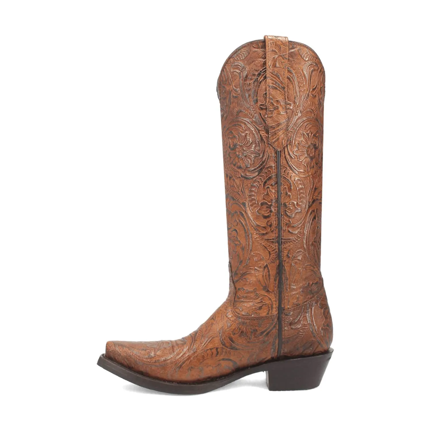 Dingo Womens Bellona Brown Leather Cowboy Boots 9.5 M