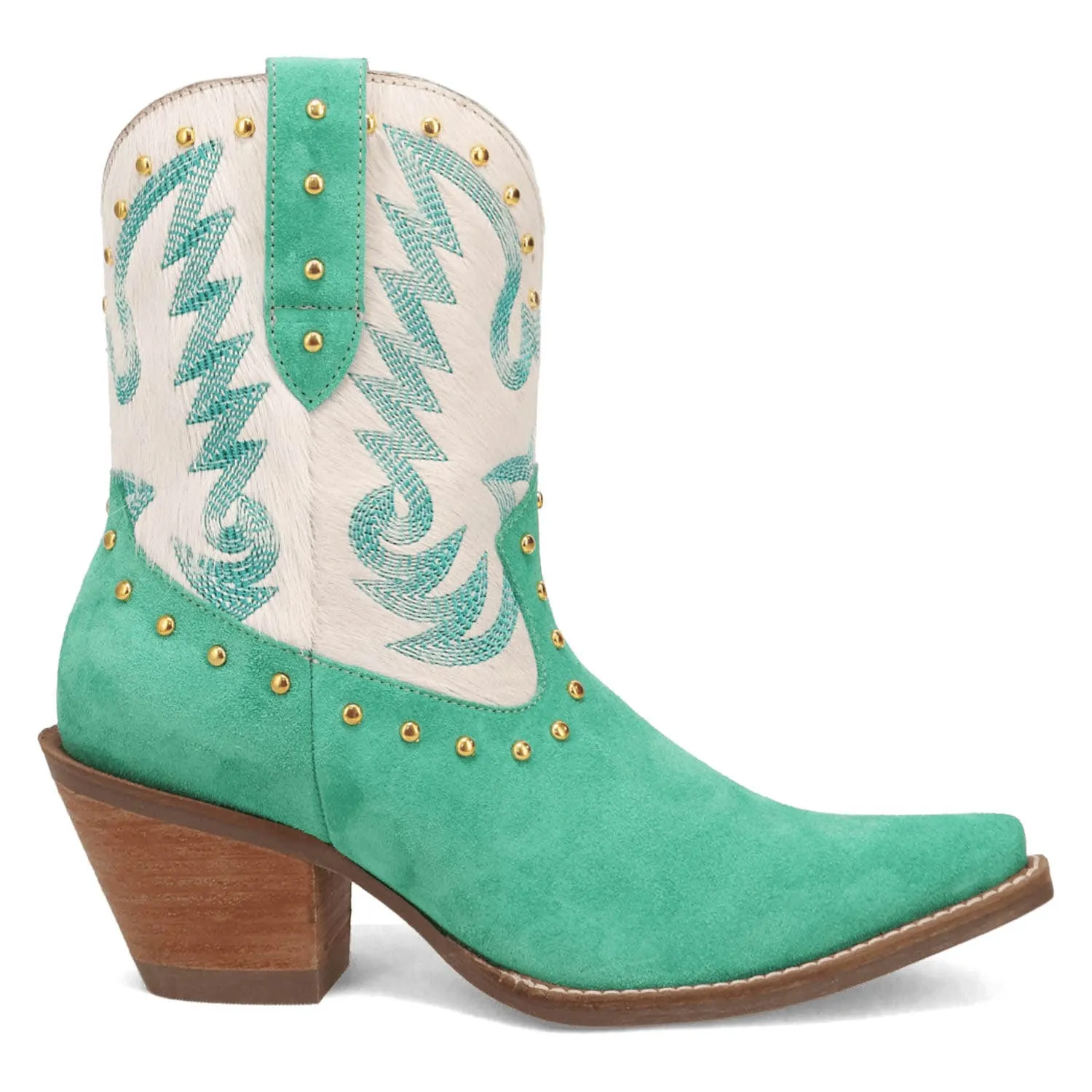 Dingo Womens Rodeo Queen Green Suede Cowboy Boots