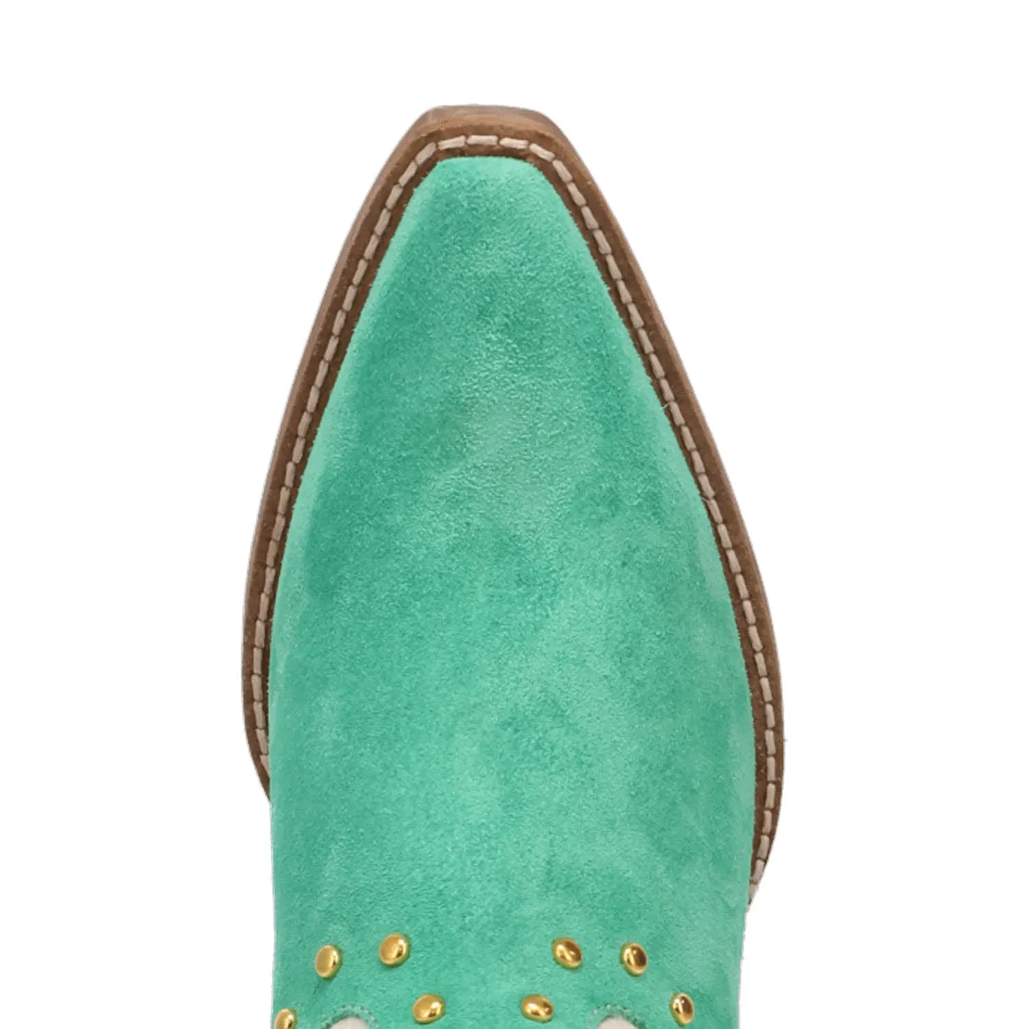 Dingo Womens Rodeo Queen Green Suede Cowboy Boots