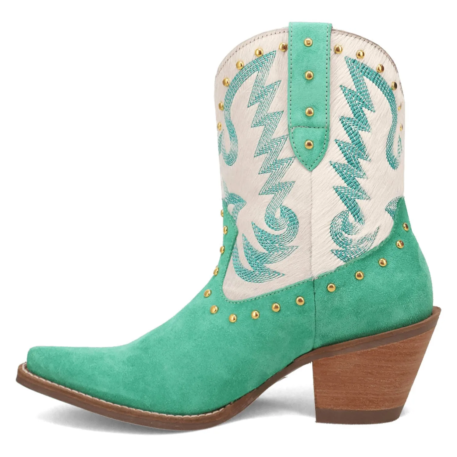 Dingo Womens Rodeo Queen Green Suede Cowboy Boots