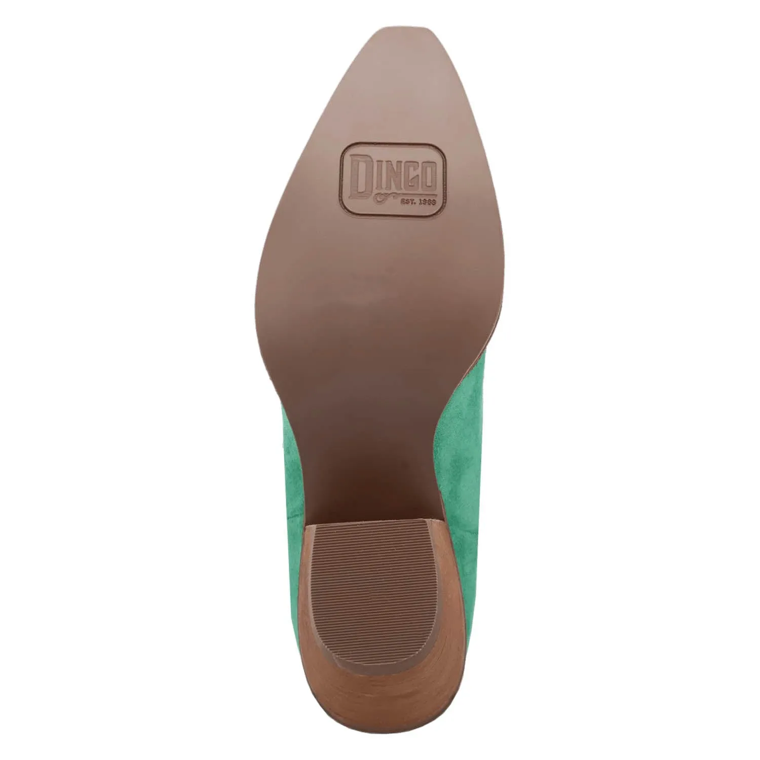 Dingo Womens Rodeo Queen Green Suede Cowboy Boots