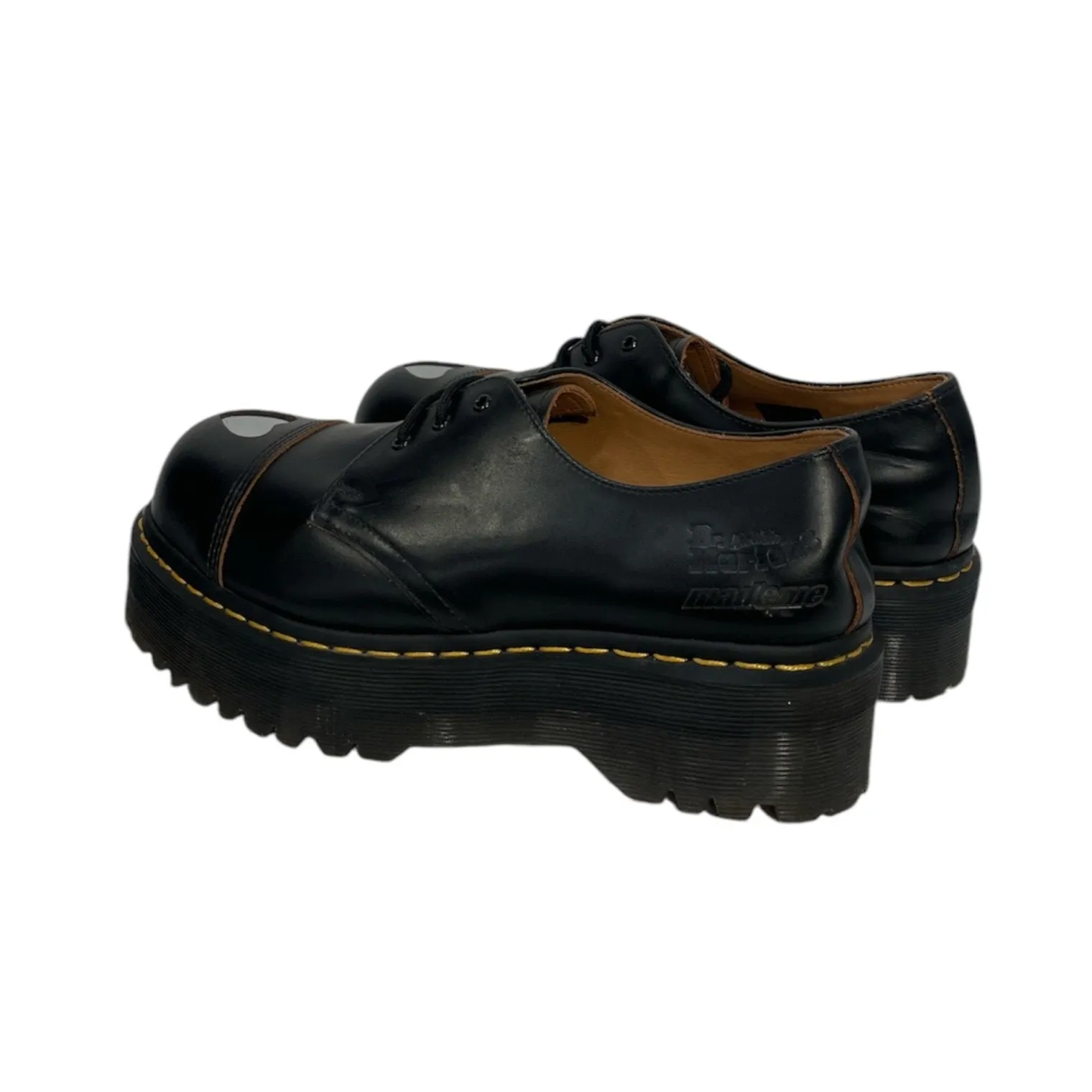 Dr.Martens/Loafers/US 9/Leather/BLK/HEART TOEBOX