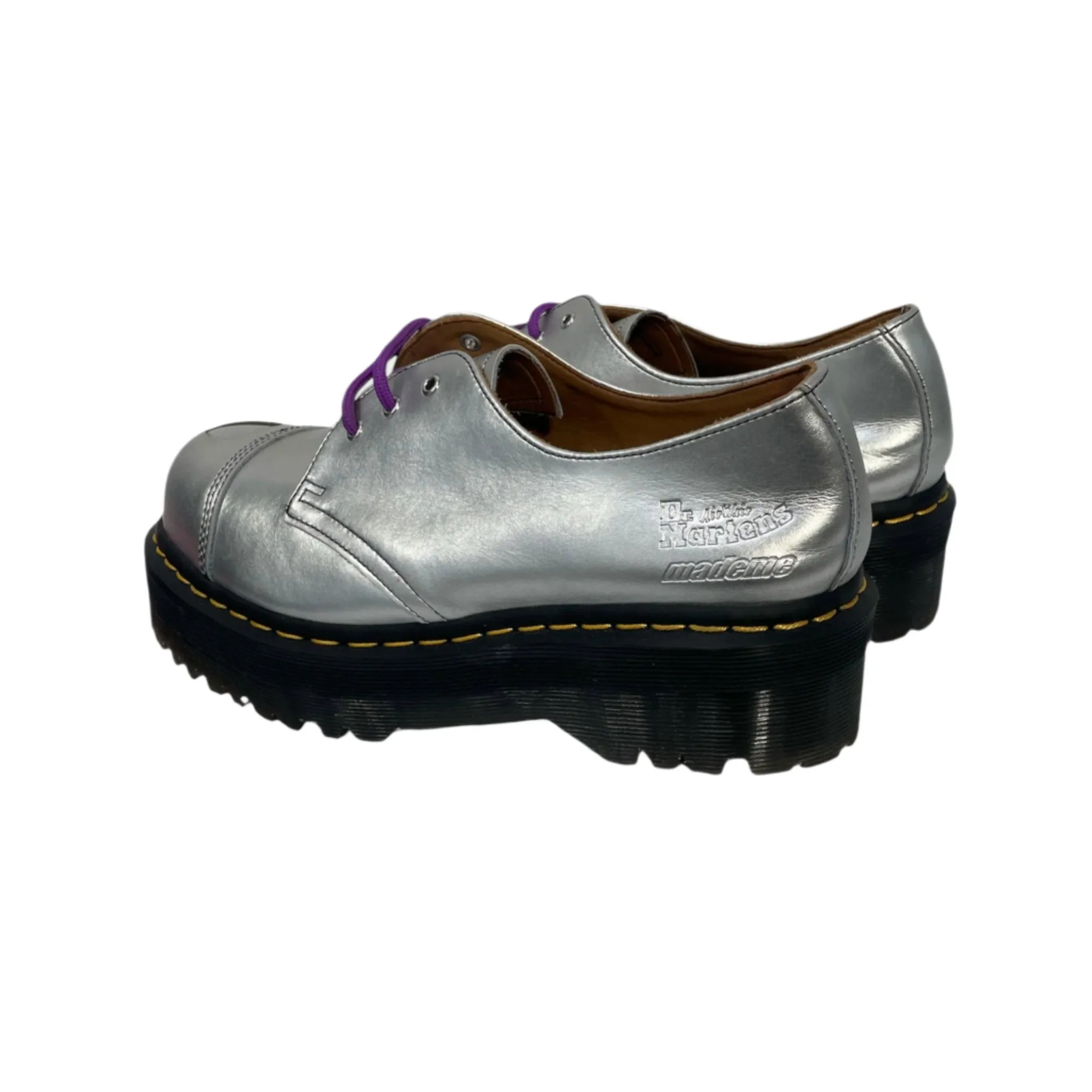 Dr.Martens/Loafers/US 9/Leather/SLV/HEART TOEBOX