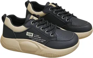 Ellniges]Korean Style Platform Sneakers for Women 2025 | Spring White Athletic Shoes with Non-Slip Sole | Lightweight Walking for Workout, Travel | Arch Casual