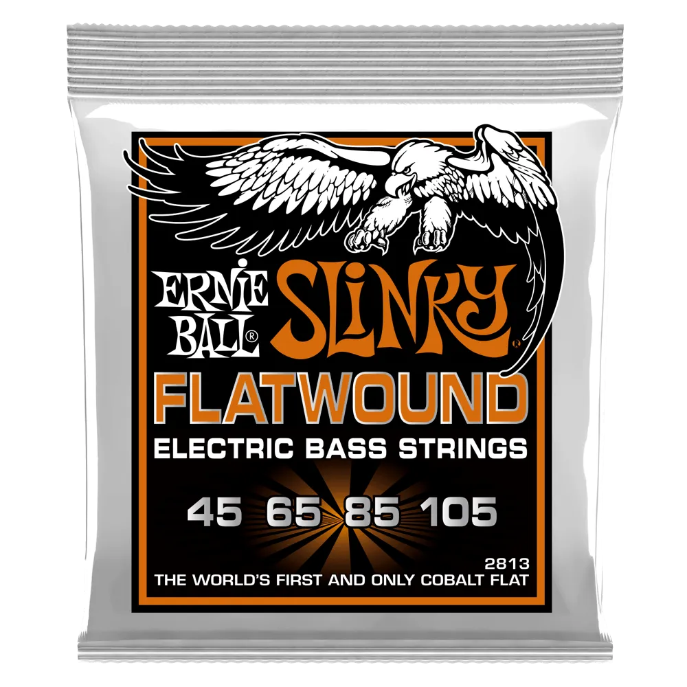 Ernie Ball 2813EB Hybrid Slinky Flatwound Bass Strings 45-105
