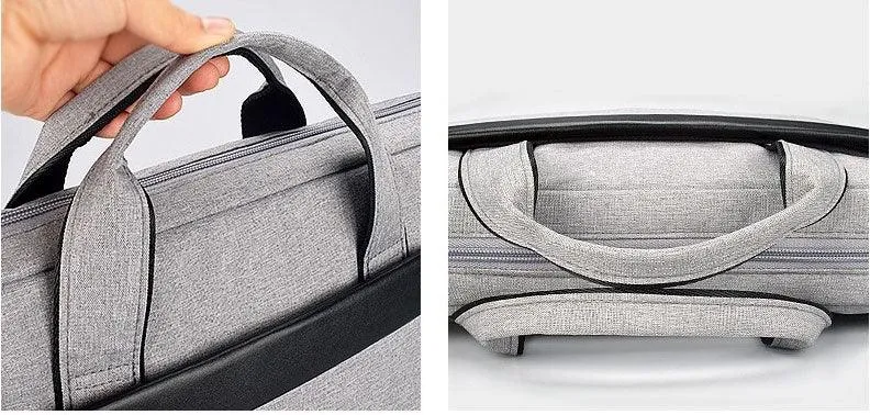 Executive 2 in 1 Laptop Shoulder Bag -Ash