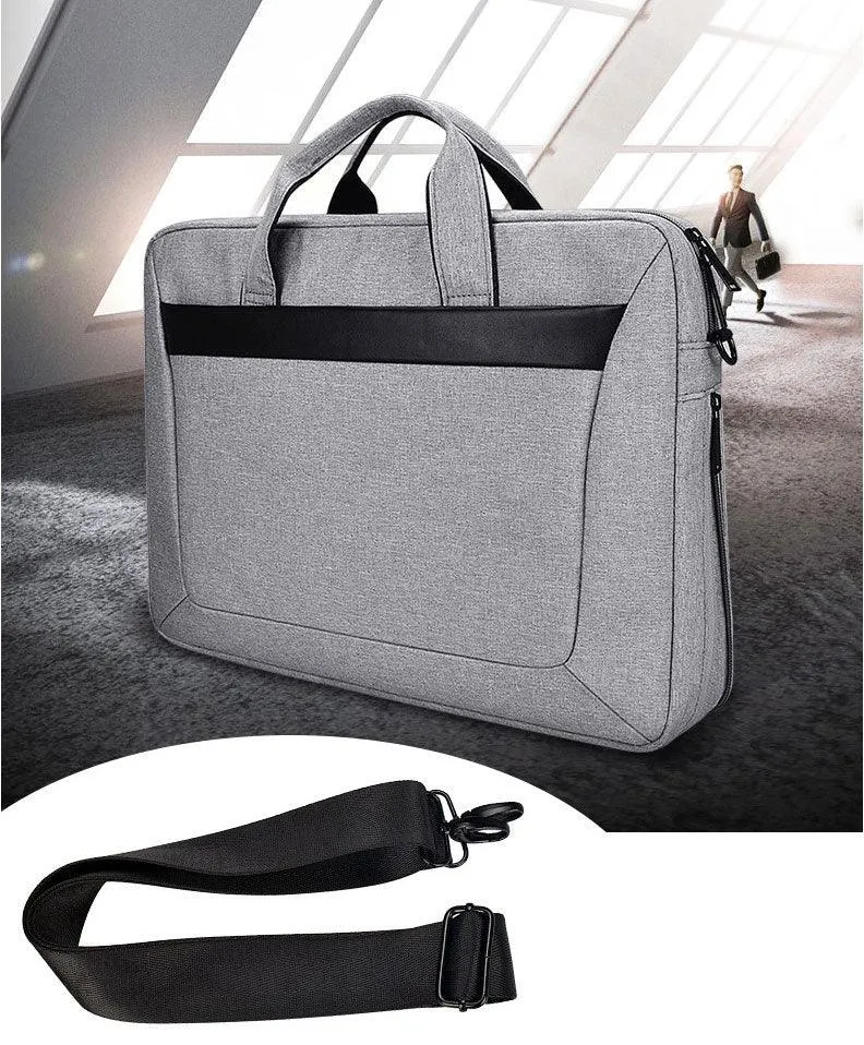 Executive 2 in 1 Laptop Shoulder Bag -Ash