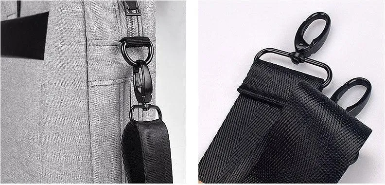 Executive 2 in 1 Laptop Shoulder Bag -Ash