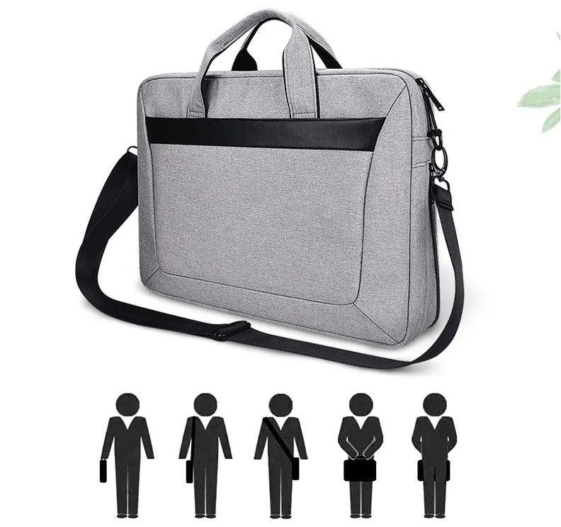 Executive 2 in 1 Laptop Shoulder Bag -Ash