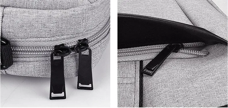 Executive 2 in 1 Laptop Shoulder Bag -Ash