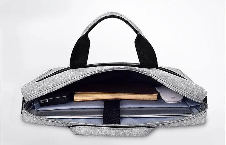 Executive 2 in 1 Laptop Shoulder Bag -Ash