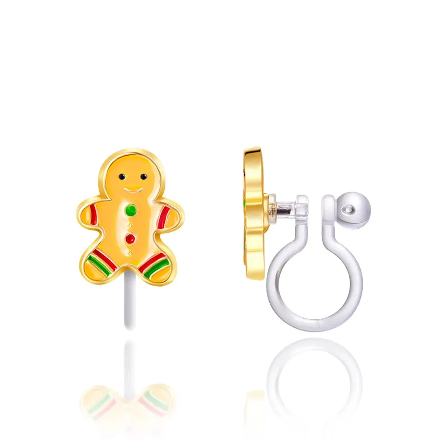 Girl Nation Clip-On Earrings: Gingerbread Friend