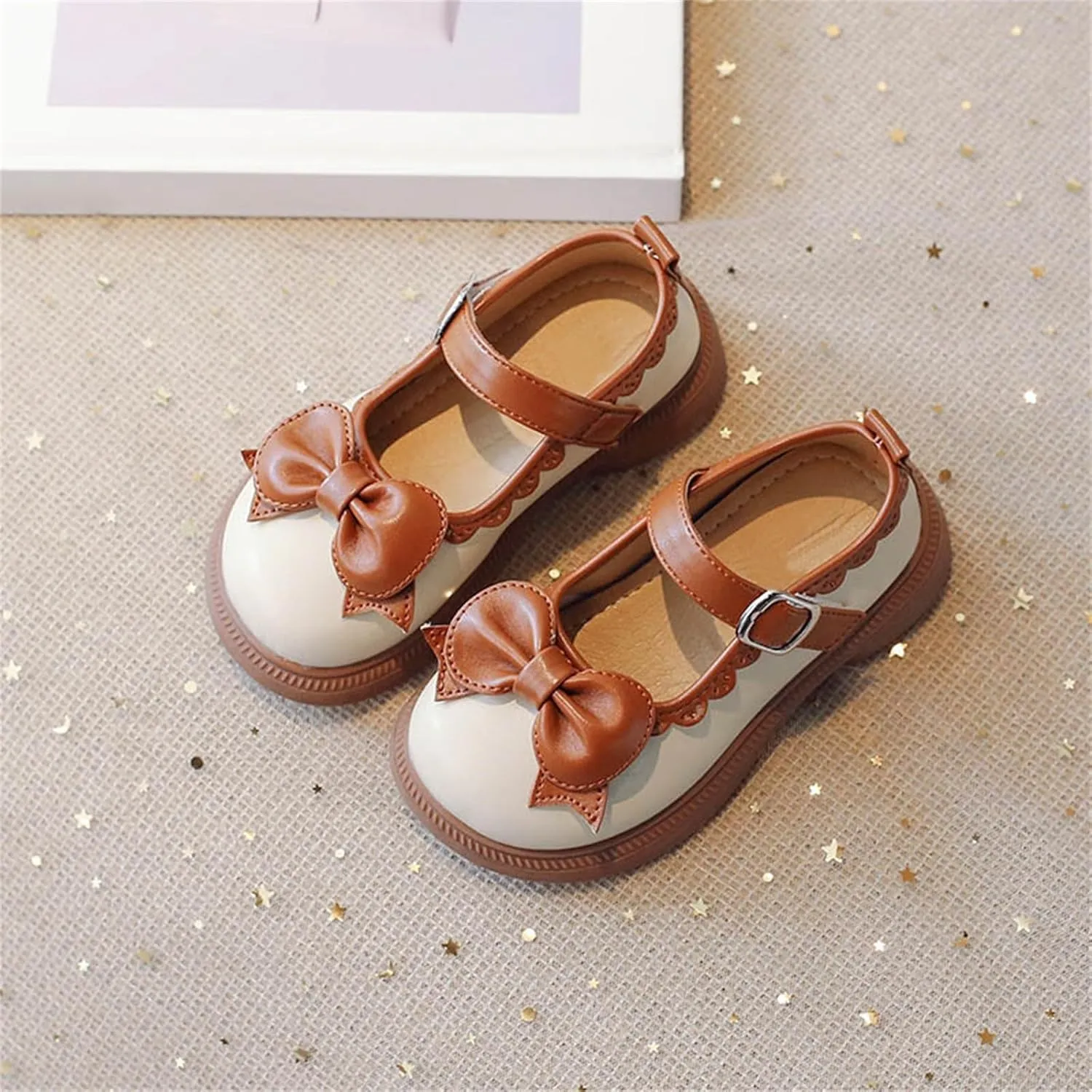 Girl's Platform Mary Janes Pumps Chunky Heel Ankle Strap School Uniform Dress Shoes Kid Bow Gothic Lolita Oxfords