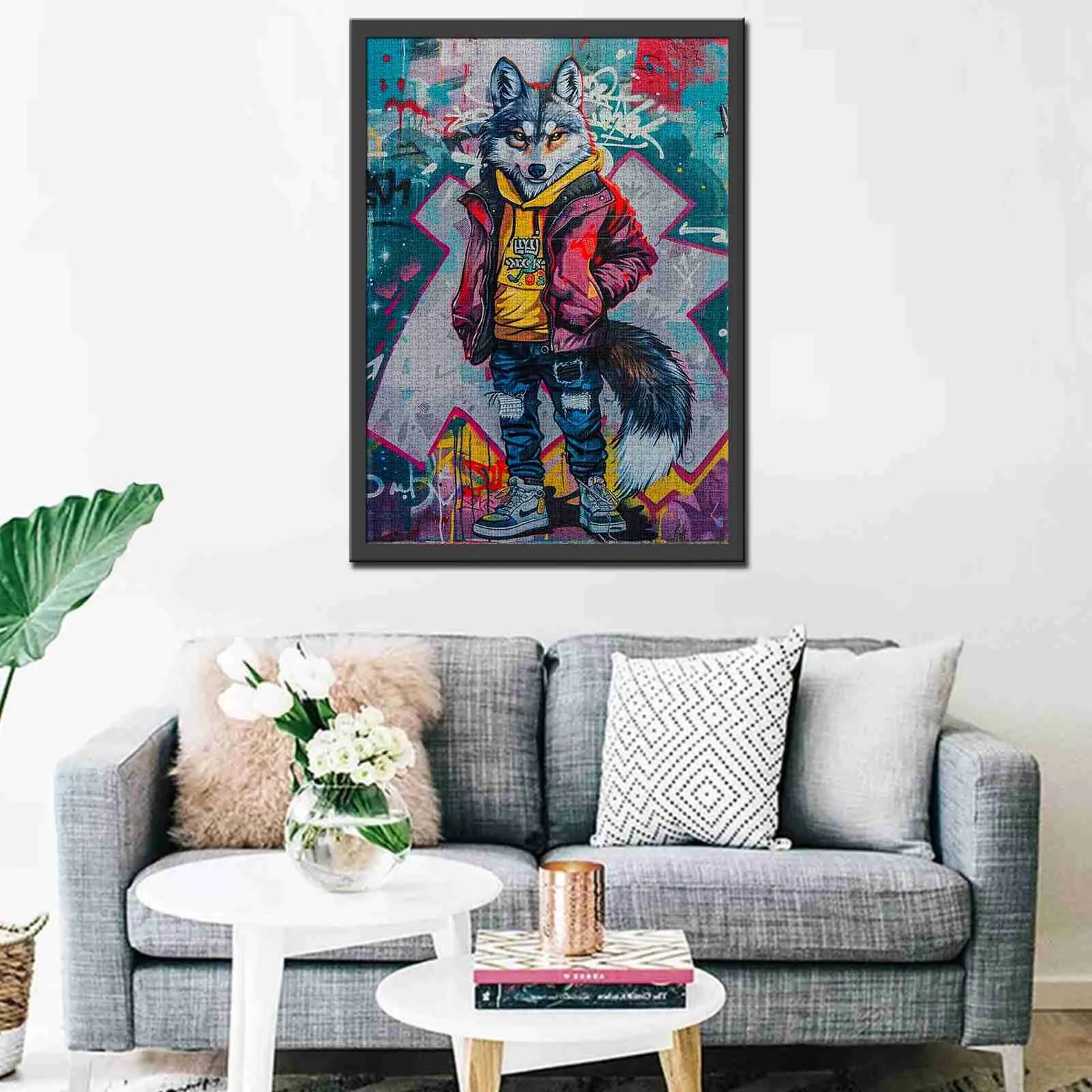 Graffiti Wolf Jigsaw Puzzle