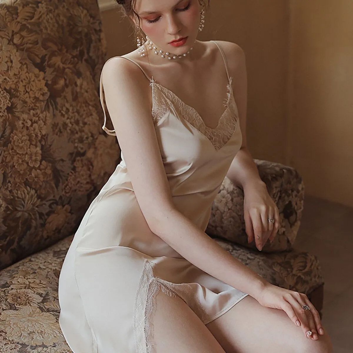 Harlan satin slip