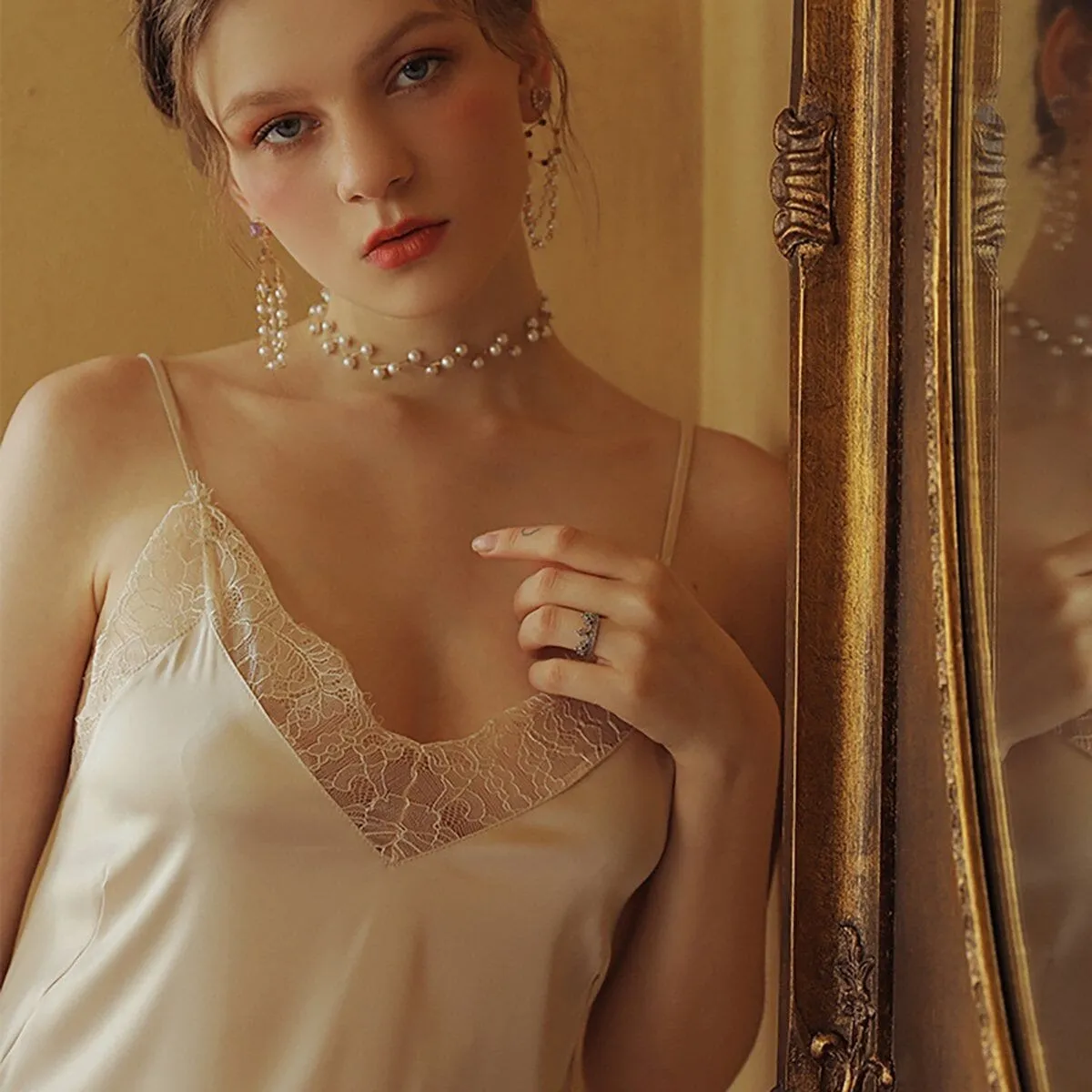 Harlan satin slip